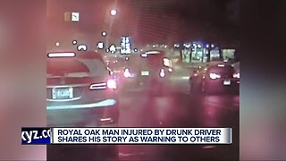 Royal Oak man relives traumatic drunk driving crash nearly 2 years later
