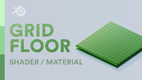 Grid Floor Shader Material Blender