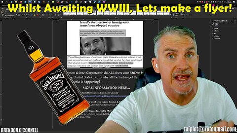 Patreon Video 23 - WWIII And Making A Flyer! Change The World!