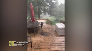 Heavy rain and hail pelts parts of southern Ontario