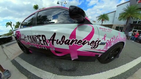 Breast Cancer Awareness Car - Promenade at Sunset Walk - Kissimmee, Florida #cancer