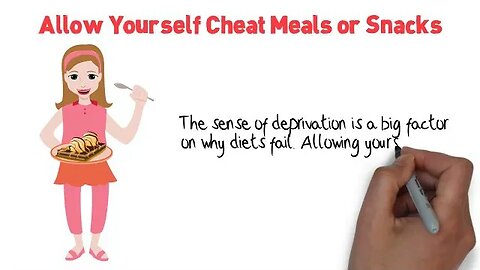 Allow Yourself Cheat Meals or Snacks