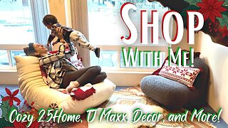 Vlogmas! Christmas Shop With Me Seasonal Home Decor From TJ Maxx, Ross and 25Home