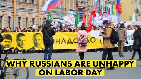 Russian humor at anti-Putin protest on historic May Day