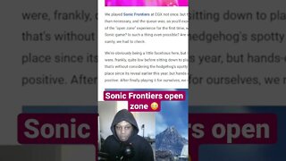 Thoughts on Sonic Frontiers at EGX #shorts #sonicfrontiers