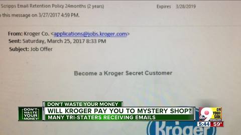 Kroger Mystery Shopper scam is back