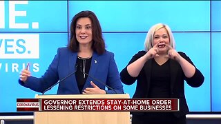 Whitmer extends stay-home order through May 15, eases rules
