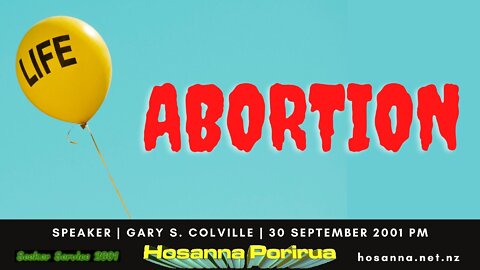 Abortion (Gary Colville) | Hosanna Porirua