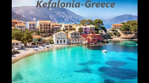 Kefalonia-Greece. Beautiful Sceneries of Paradise In The Ionian Sea