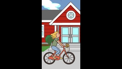 #shorts shortsbetter #shortsyoutube girl cycling #Animation 2danimation colorful video with music