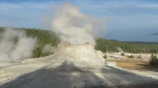 Castle Geyser in Yellowstone