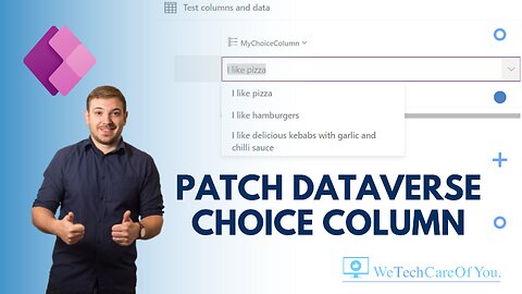 PowerApps - Patch Dataverse Choice Column