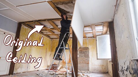 Discovering The OLD Original Ceiling!?