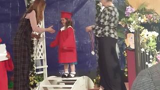 LIttle Girl Says That She Wants To Be Helicopter At Graduation