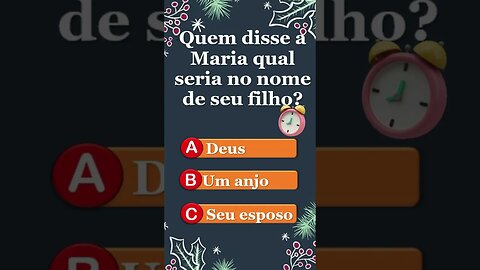 Quem disse a Maria qual seria o nome de seu filho? #shorts #perguntaserespostas #bible