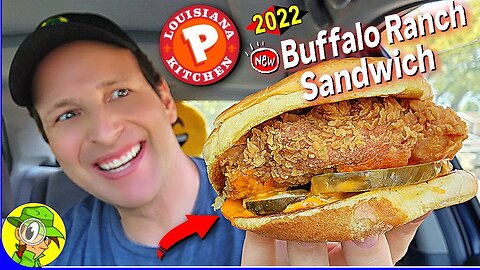 Popeyes® ⚜️ BUFFALO RANCH CHICKEN SANDWICH Review 🐃🍗🥪 | Peep THIS Out! 🕵️‍♂️