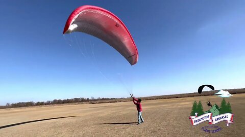 Learning how to ground handle or kite a paramotor paraglider wing ￼Part 3