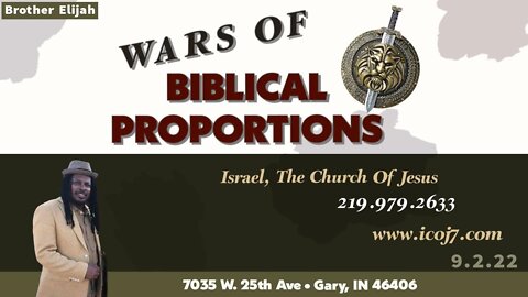 WARS OF BIBLICAL PROPORTIONS