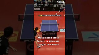 Most insane table tennis 🏓 spin ever caught on camera #viral #tabletennis #sports #shorts