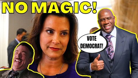 NBA's Magic Johnson HILAROUSLY ENDORSES RADICAL Democrat Gretchen Whitmer in MICHIGAN!