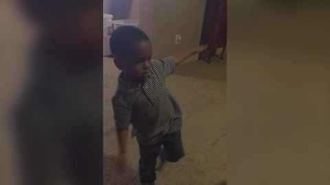 A Tot Boy Dances To “Fight Song” by Kidz Bop Kids