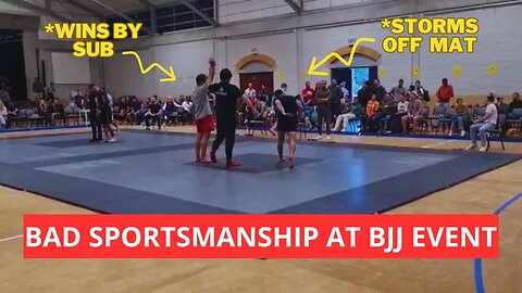 Bad Sportsmanship at BJJ Event