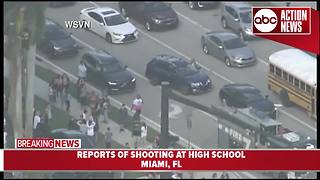 Students escorted out of school after reports of active shooter at high school near Miami