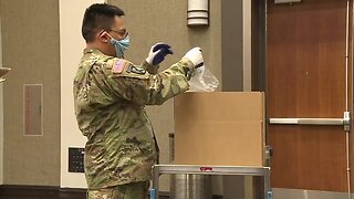 The Idaho Foodbank is teaming up with the National Guard to package 1,300 meals for students