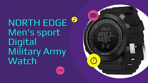 !! NORTH EDGE Men's sport Digital Military Army Watch !!