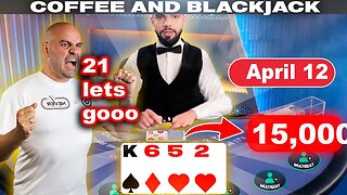 $120,000 DEGEN 21 - Coffee and Blackjack LIVE