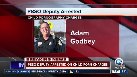 PBSO Deputy Adam Godbey arrested on child pornography charges