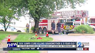 SUV Jumps Curb Killing Grandmother & 5-year-old