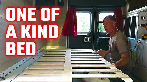Building A One Of A Kind Sliding Bed Frame In My Ambulance | Wish List | Ambulance Conversion Life