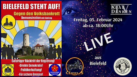 🔴💥LIVE | aus Bielefeld - Gegen den Volksbankrott