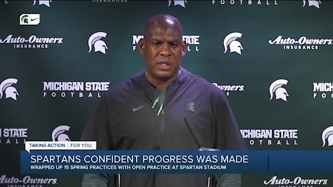 Michigan State wraps up spring football with open practice