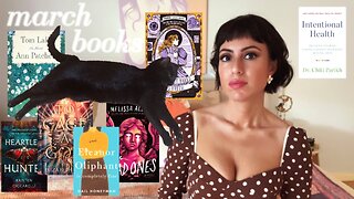 march reading vlog | 7 books | tragic backstories, trans psychics, ghostly godesses & more