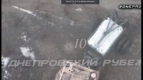 Russian drone destroyed an American made ‘MaxxPro', right bank of the Dnieper.