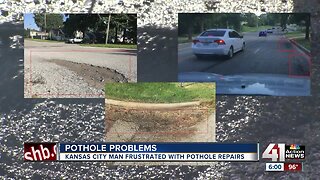 Man claims KCMO makes dishonest pothole reports