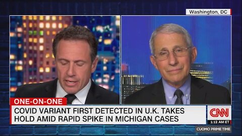 JOURNALISM: CNN Asks Fauci About Calling Vaccine the "Fauci Ouchie"