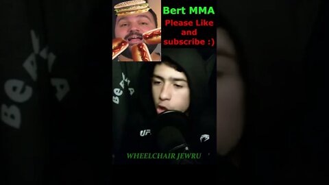Bert MMA Roasts and destroys MMA Joey #2 - Bert does an MMA Joey impression! Glizzy Gobbler defeated