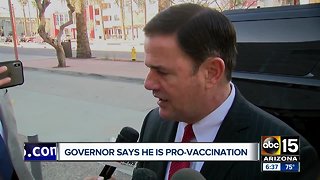 Governor Ducey affirms Arizona is a 'pro-vaccination' state