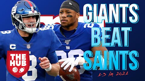 DANIEL JONES AND SAQUON BARKLEY!! | GIANTS BEAT THE SAINTS REACTION