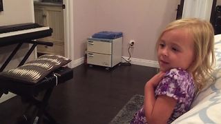 Little girl adorably confused by the rules of love