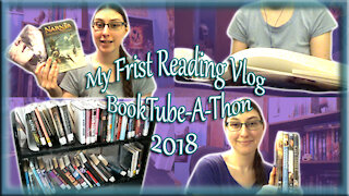 BOOKTUBE-A-THON 2018 | READING VLOG #1 PART 1/2