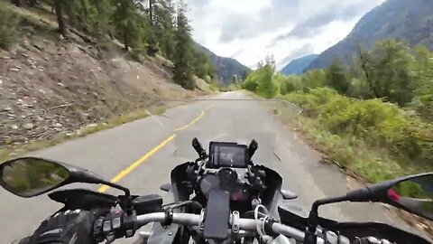 Old Hedley Road. Touring BC's back roads by motorcycle. BMW R1200GS Adventure.
