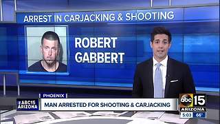 Armed carjacker shoots man, arrested after collision in Phoenix