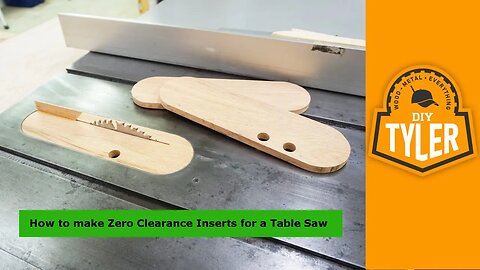 Make Zero Clearance Inserts with a Splitter for the Table Saw