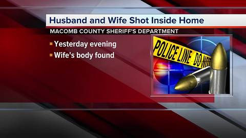 Sheriff: Elderly woman dead, man shot in head at home in Macomb Township