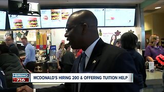 McDonald's hiring 170 youth and helping with college tuition