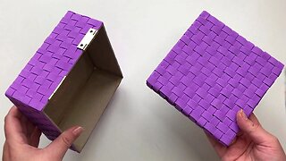#DIY Сardboard idea | Craft ideas with Paper and Cardboard | Wicker box